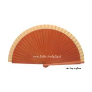 wachlarz hiszpański polerowana grusza 21 cm RÓŻNE KOLORY  - złocisty szafran, prawa strona - wachlarz597_pelny_polerowana_grusza_21cm_zlocisty_szafran,_bis1.jpg
