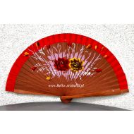 wachlarz hiszpański polerowana grusza DOS FLORES 21 cm - NOWOŚĆ - y_wachlarz8150_pelny_ciemna_grusza_dos_flores_21cm_czerwona_tkania.jpg